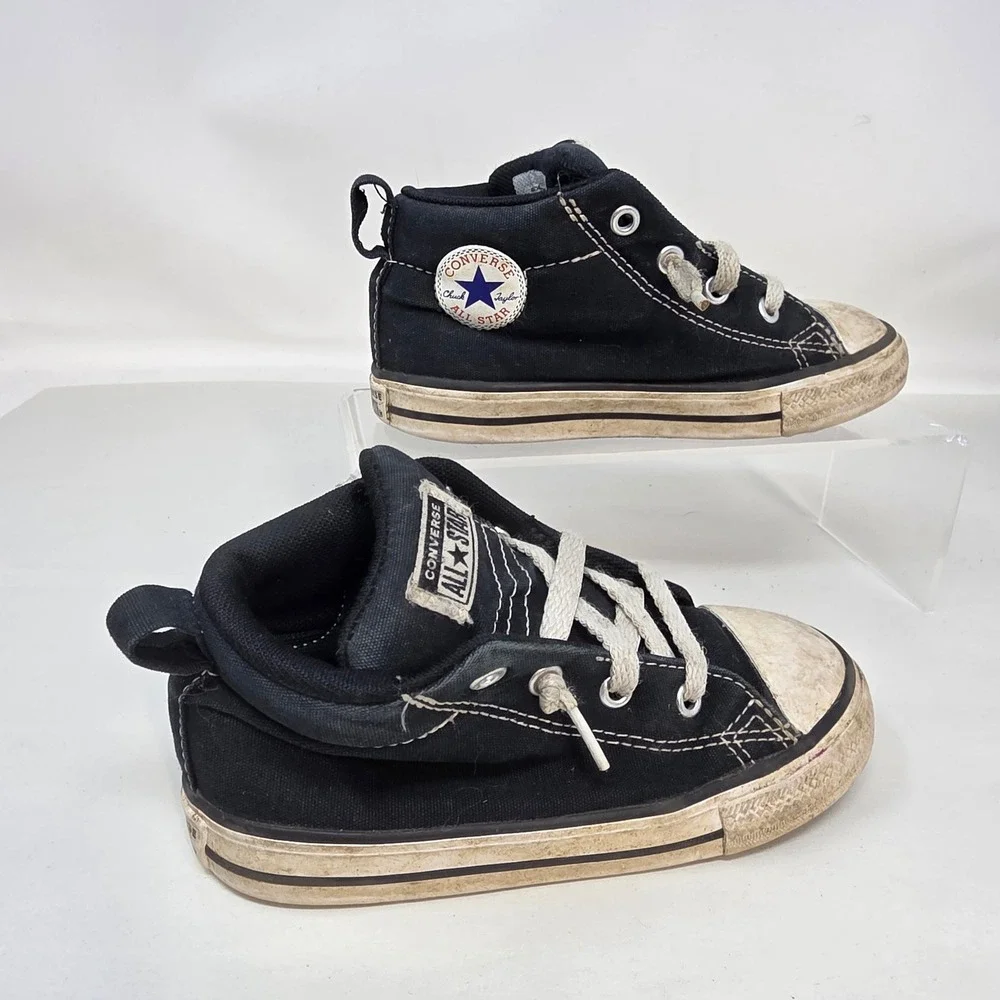 Converse Chuck Taylor All Star Axel Mid Infant 9 Black Sneakers A01721F Fair